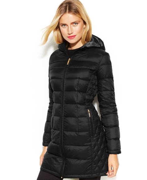 michael kors quilted packable coat|Michael Kors down filled coat.